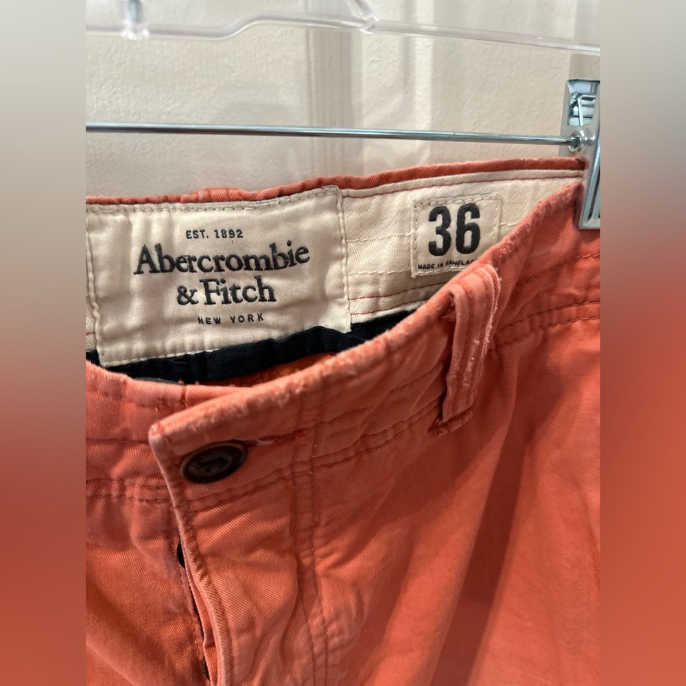 Abercrombie & Fitch Coral Button Up Casual Shorts